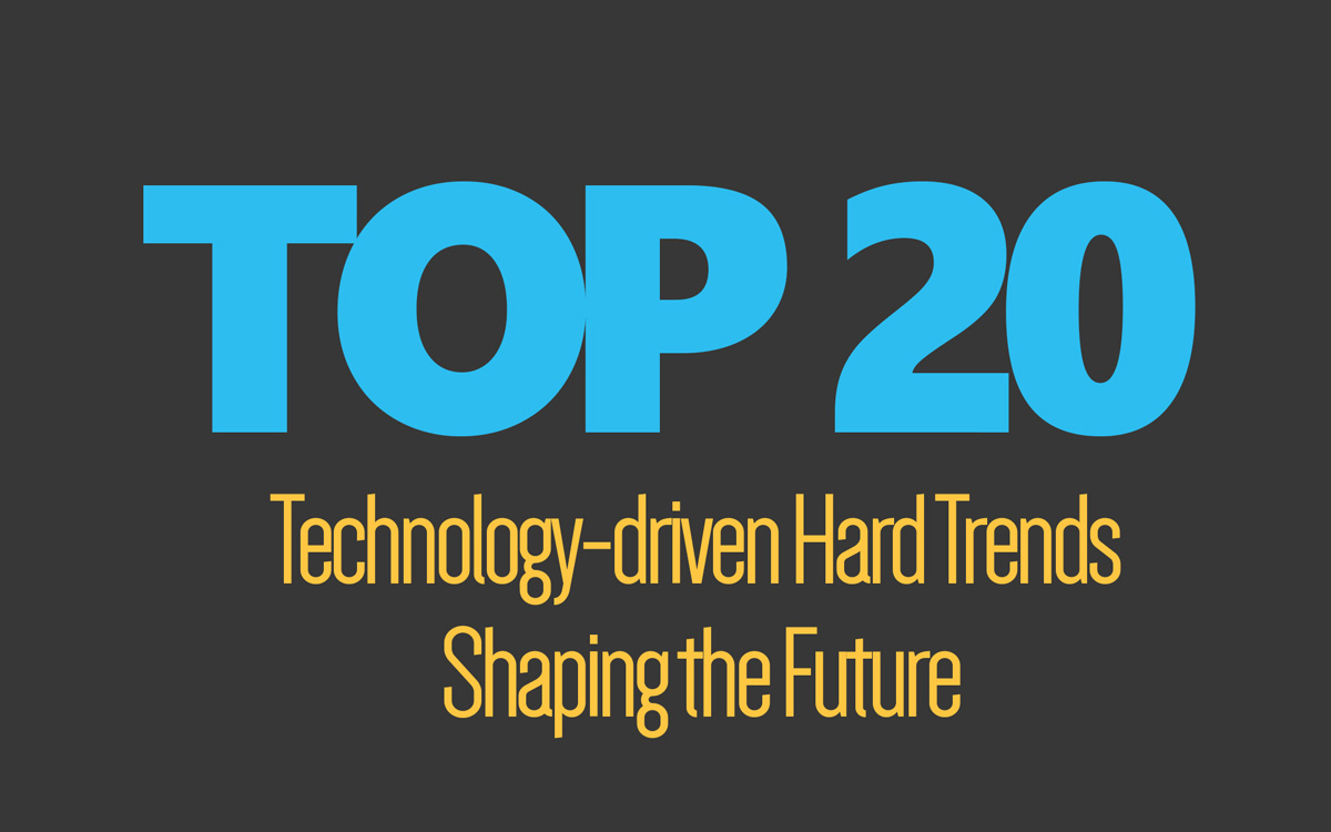 Top 20 Technology-Driven Hard Trends Shaping The Future